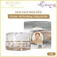 Kem Face Ngừa Nám Đêm N Collagen (25g) Chính Hãng, Mờ Tàn Nhang, Giữ Ẩm, Ngăn Ngừa Lão Hóa